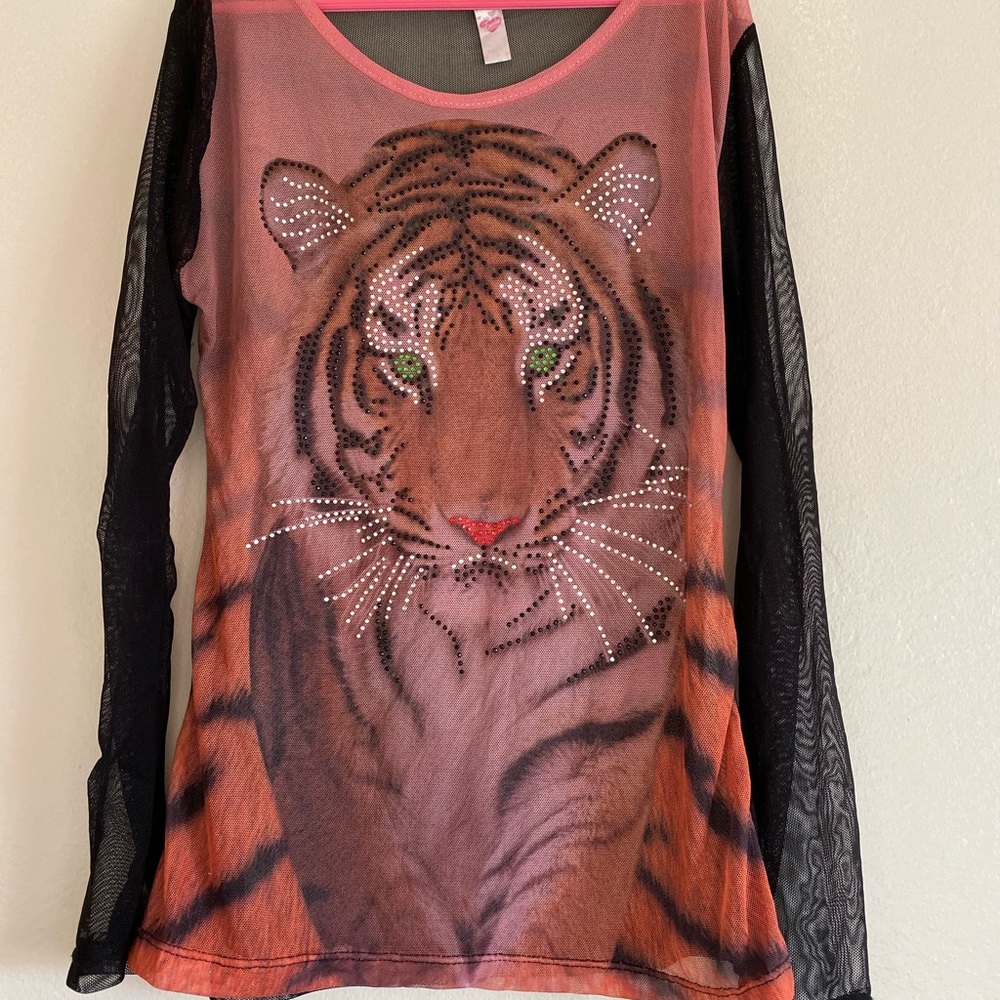 Sheer Tiger Top